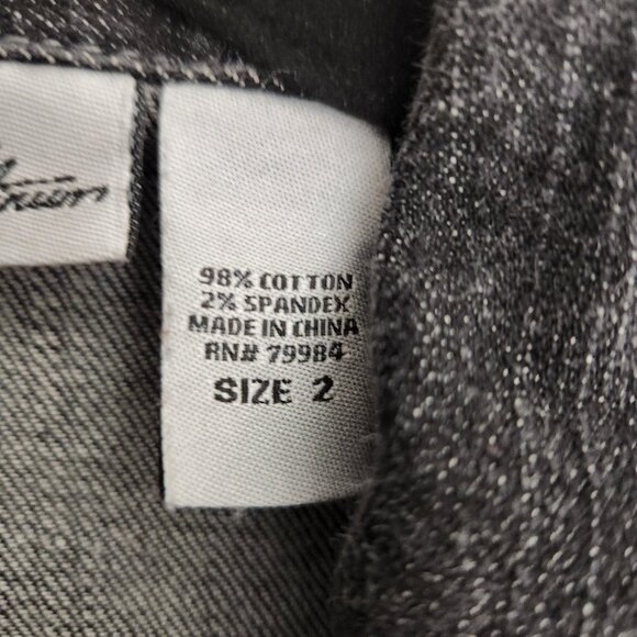 Chicos Platinum Jacket Black Denim Large - Picture 10 of 14